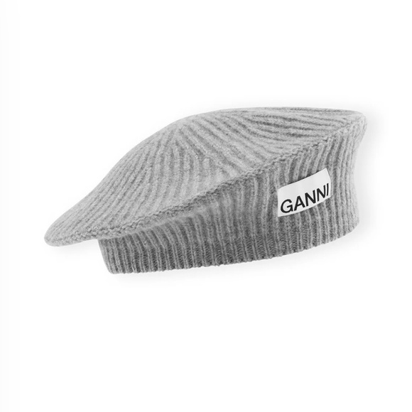 GANNI Beret Paloma Melange Beret - Picture 2 of 8
